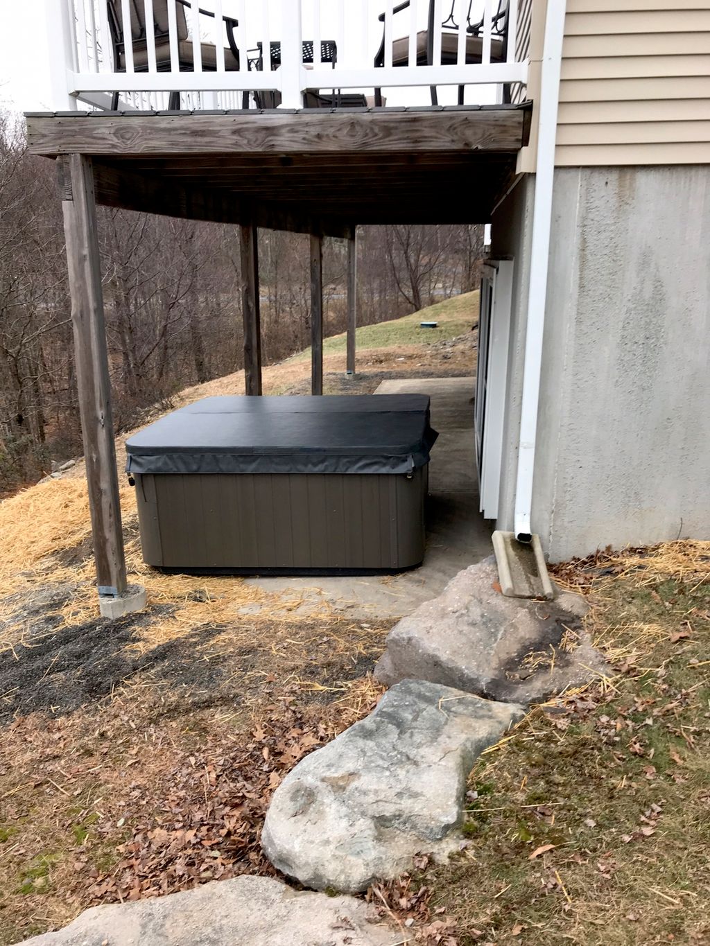 Hot Tub Placement After!!!!
