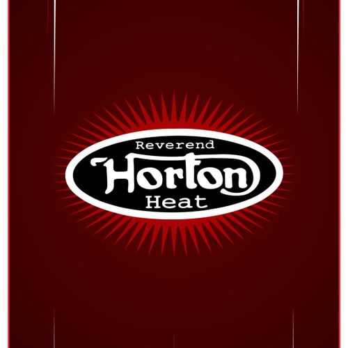 Reverend Horton Heat rough design for a skate deck