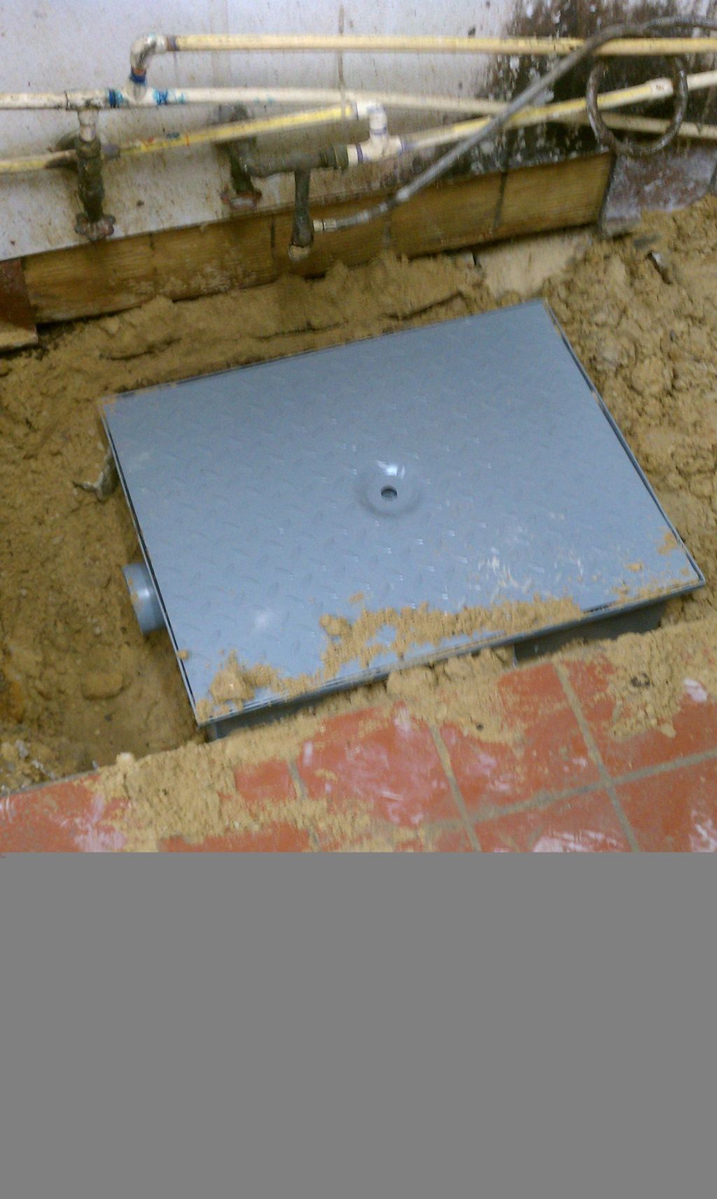 grease trap ready to be plumbed