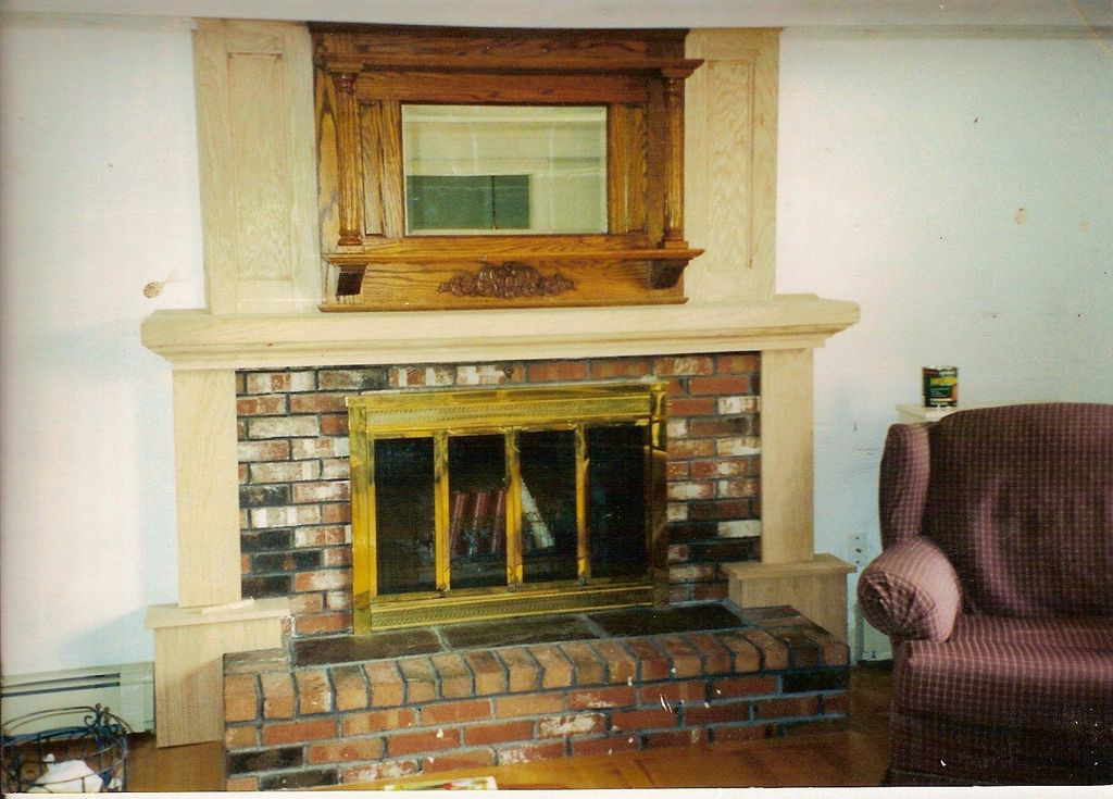 Fireplace surround ready for paint