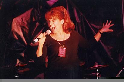Performing at the songwriter awards showcase, 2000
