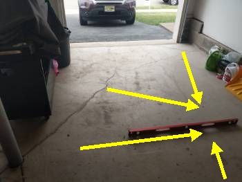 STRUCTURAL INSPECTIONS: Cracked and settled garage