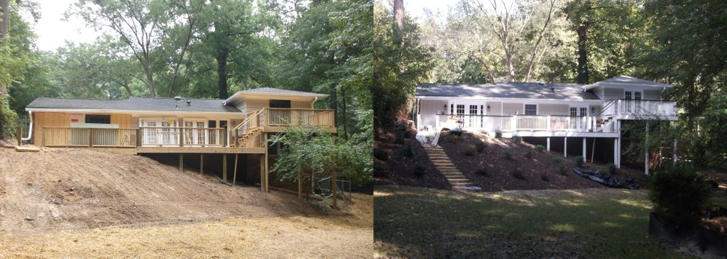 Exterior paint job in Dunwoody Before & After