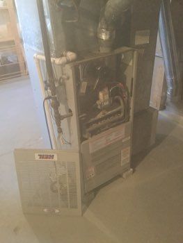 FURNACE INSPECTION:  Delayed ignition, past its us