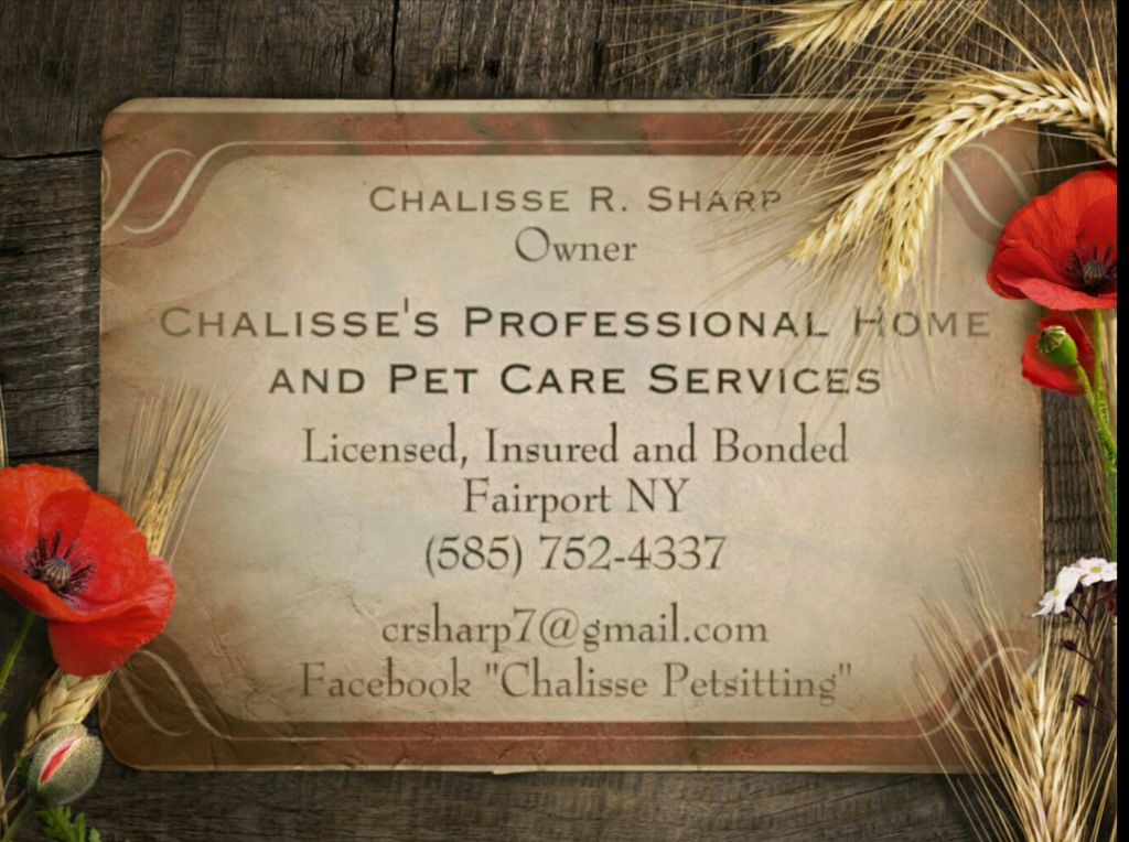 Chalisse's Professional Home and Pet Care Services