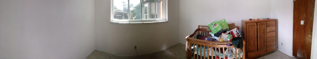 finished room. new walls paint and texture