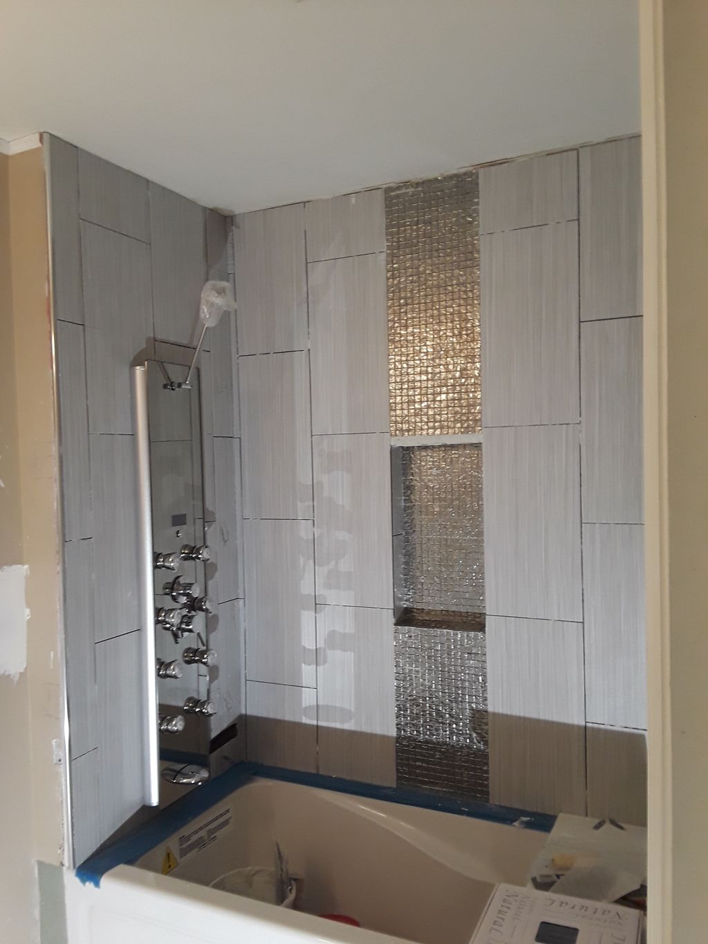 custom bath in progress 