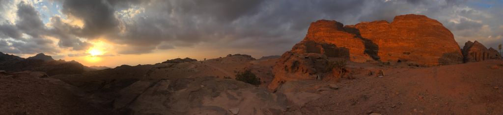 Petra at sunset