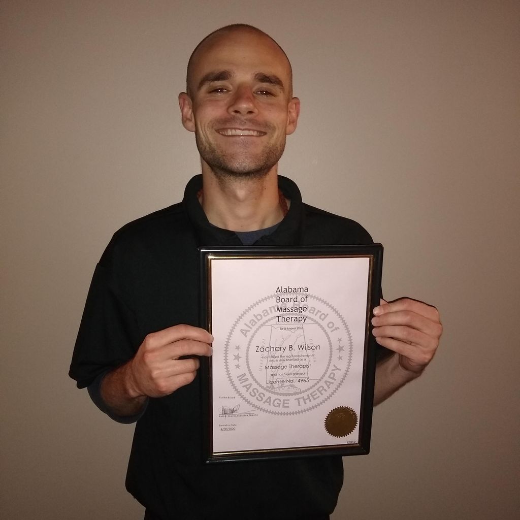 Licensed Massage Therapist Zachary Wilson Fairhope, AL