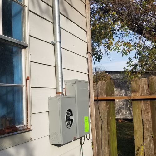 Meter cans, panel,and service loop upgrades 