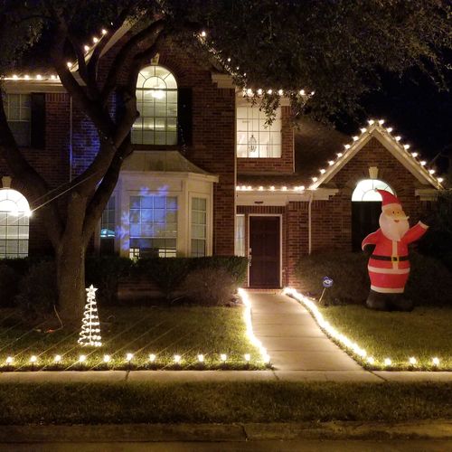 Christmas lighting installs