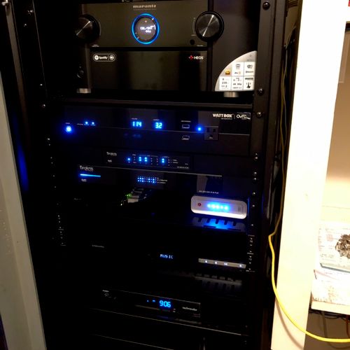 A view of the inside of the rack system. 