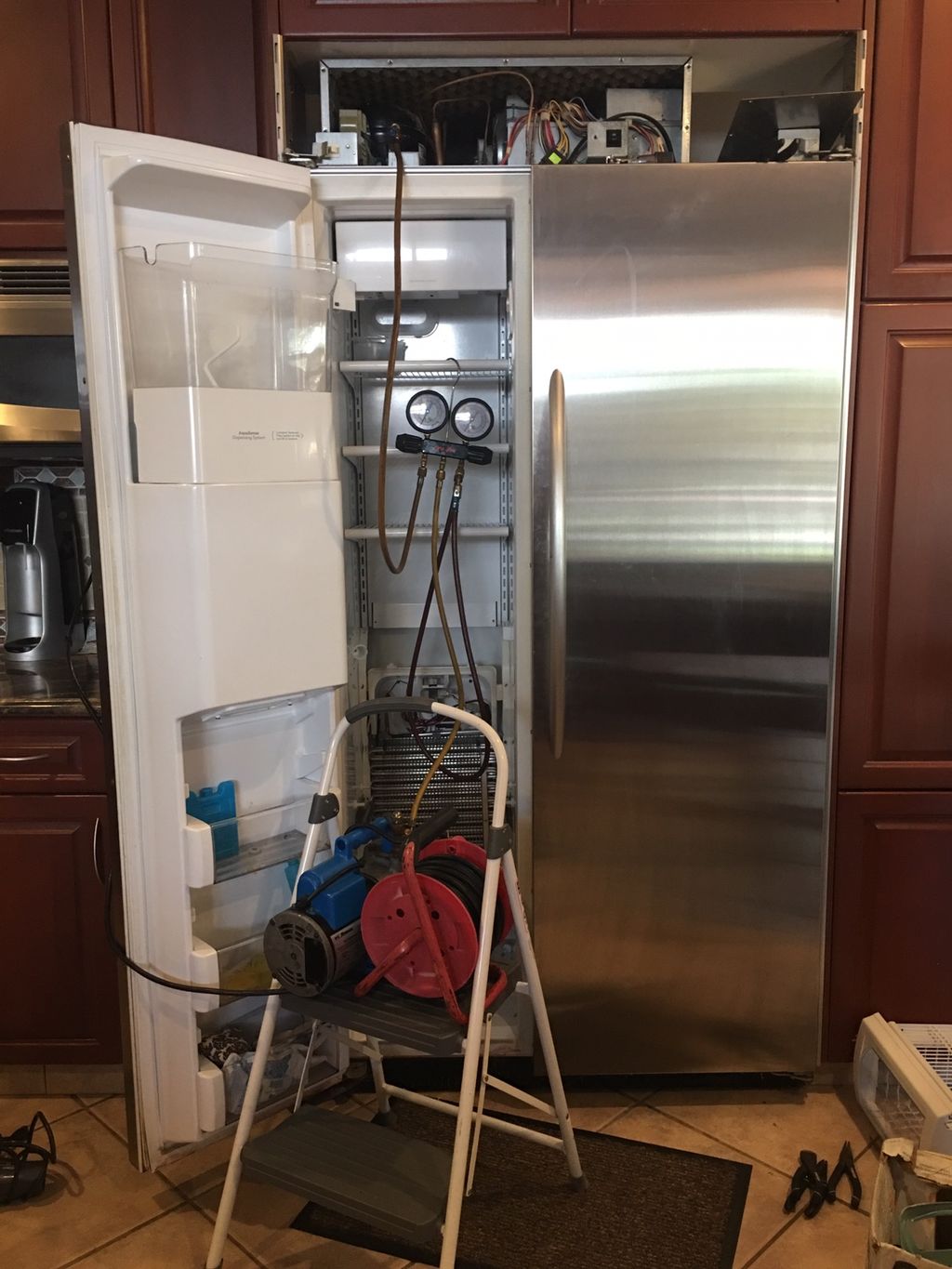 Replacing an evaporator coil in Weston