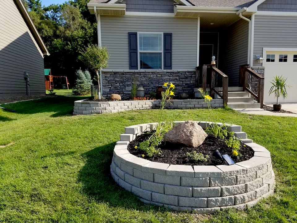 Raised flower beds