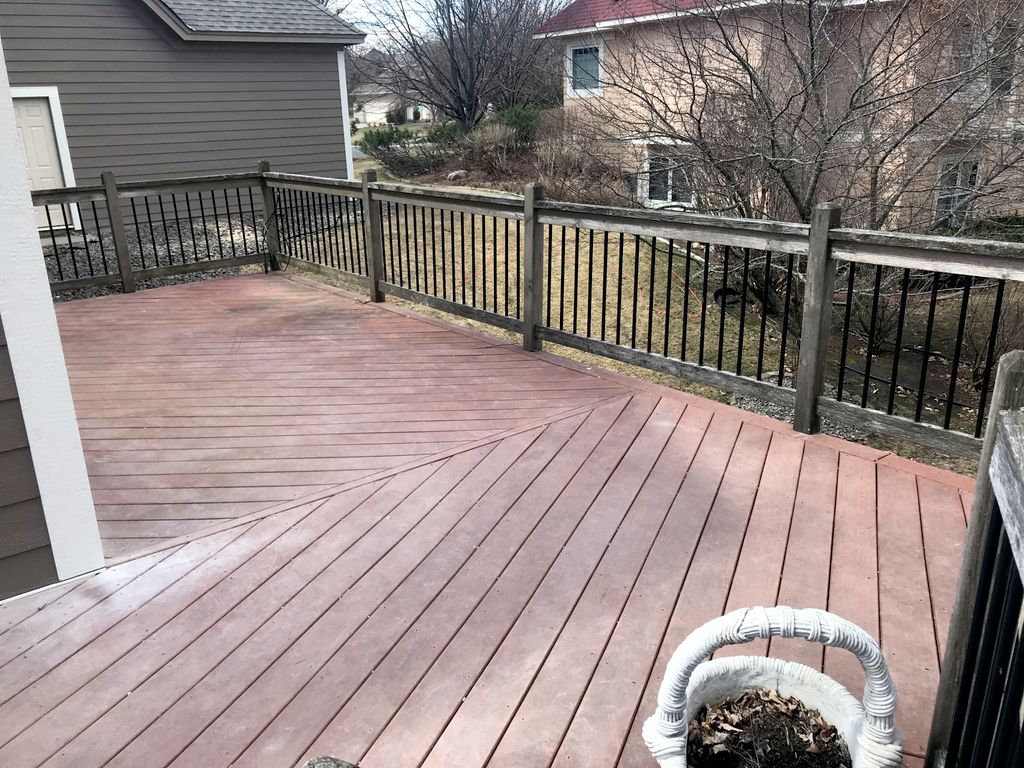 Before- Deck Staining