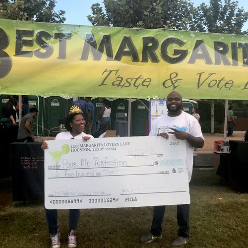 We won the Best Margarita Competition at the Houst