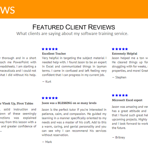 Featured Client Reviews