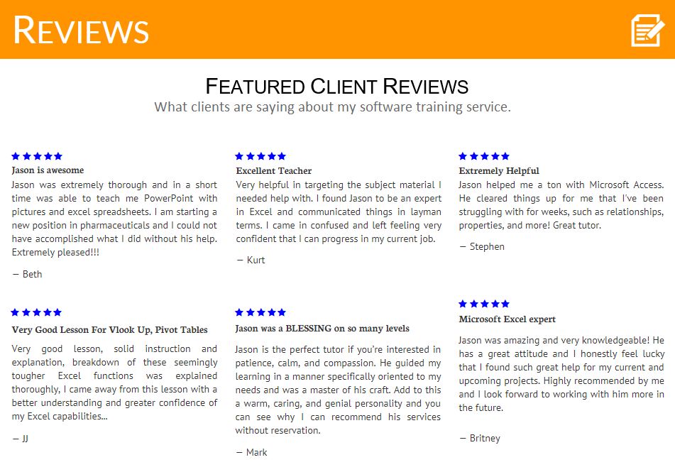 Featured Client Reviews