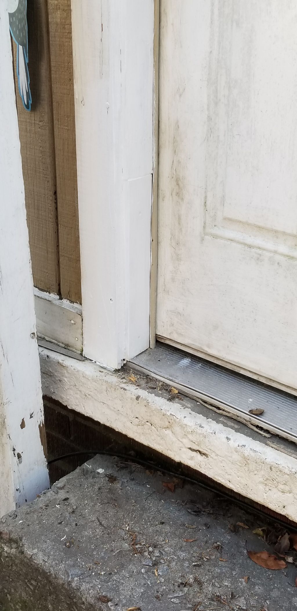 Exterior door frame repair after pic
