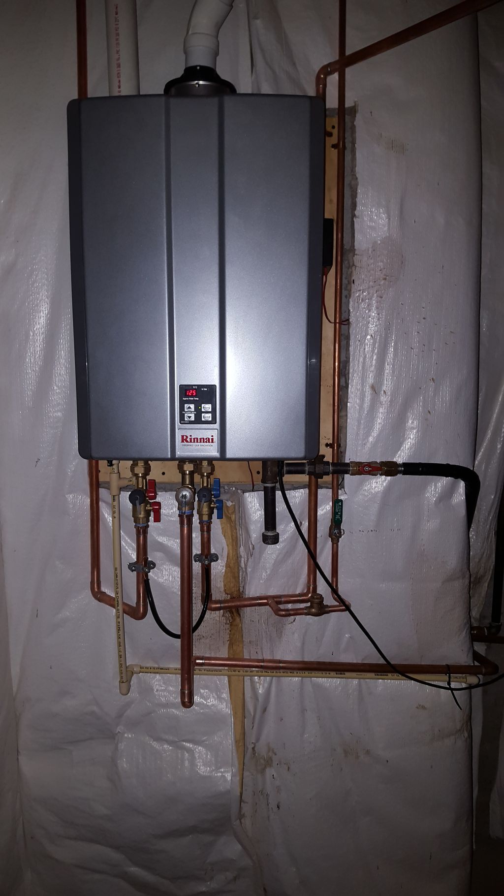 Rinnai RUR199IN tankless water heater installation