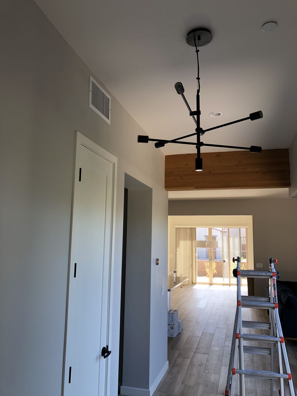 Lighting and ceiling fan installations.
