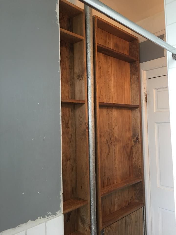 Custom Bathroom Cabinetry for extremely tight spac