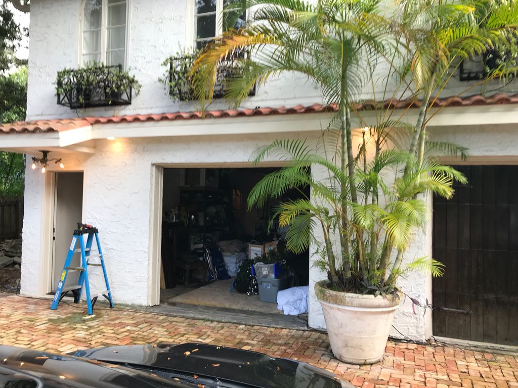 Installation of 2 exterior flush mount LED lights.