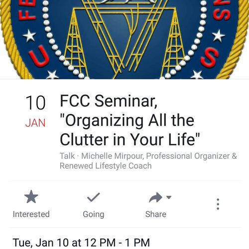 FCC Seminar: "Organizing All the Clutter in Your L