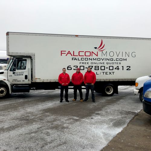 Happy holidays from Falcon Moving! Pictured from l