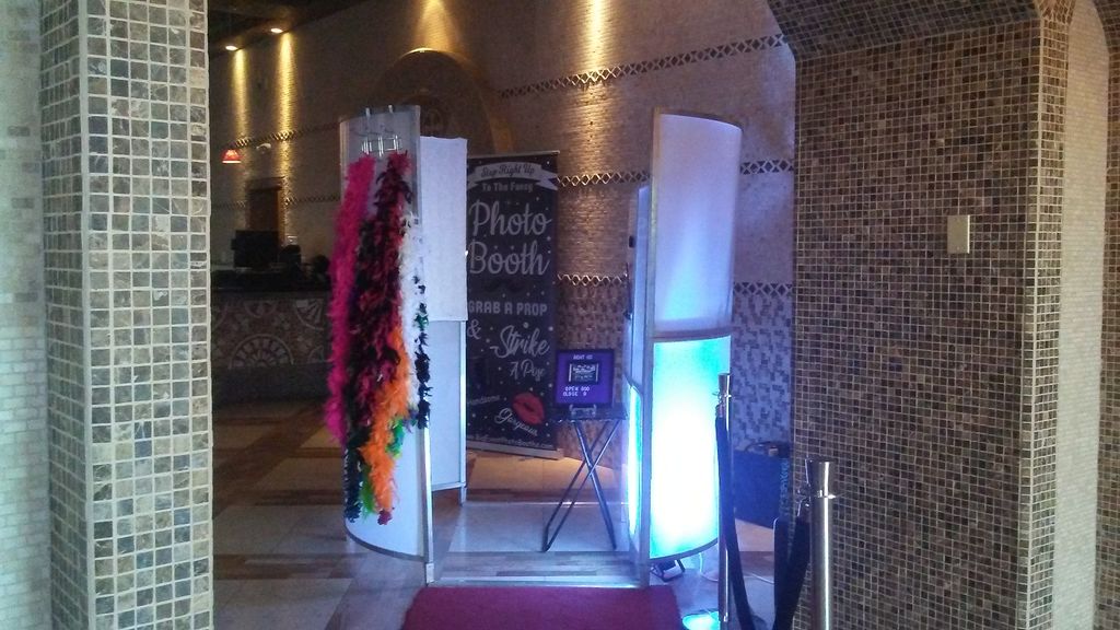 Photo booth set up