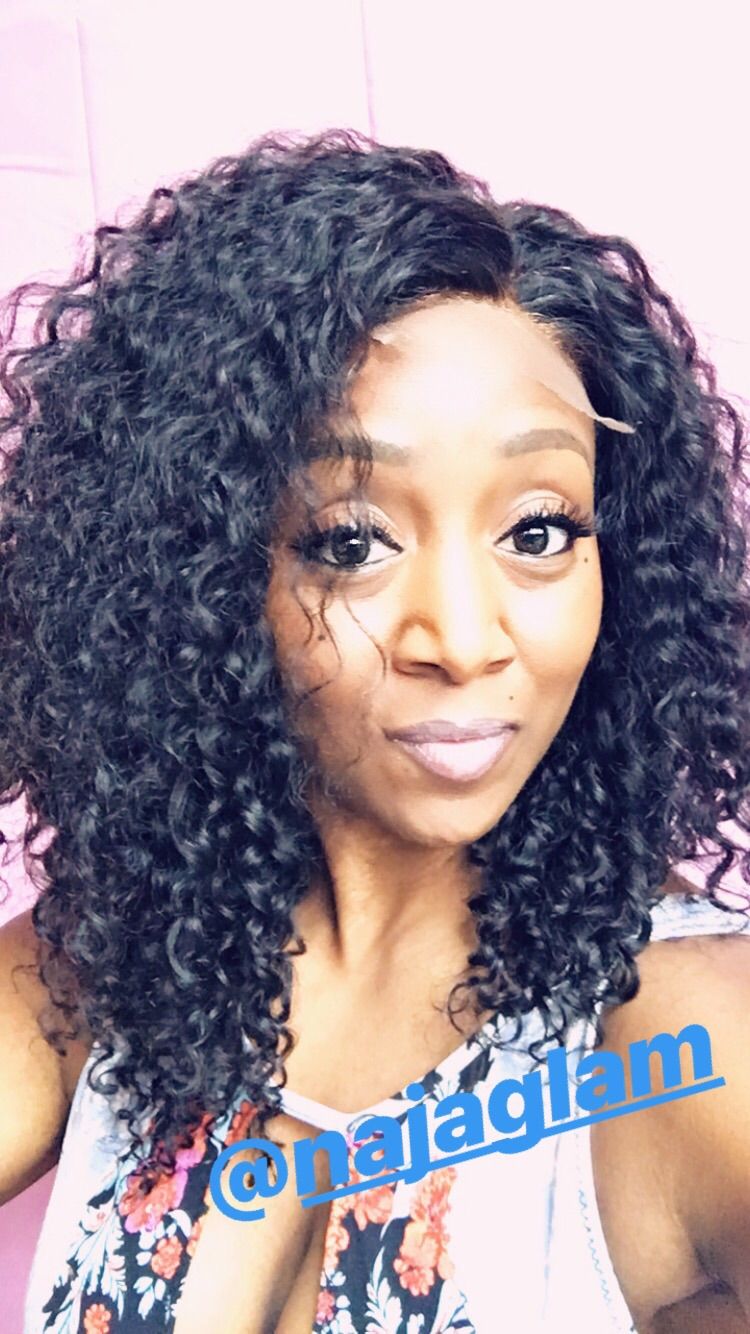 Deep curly custom wig unit