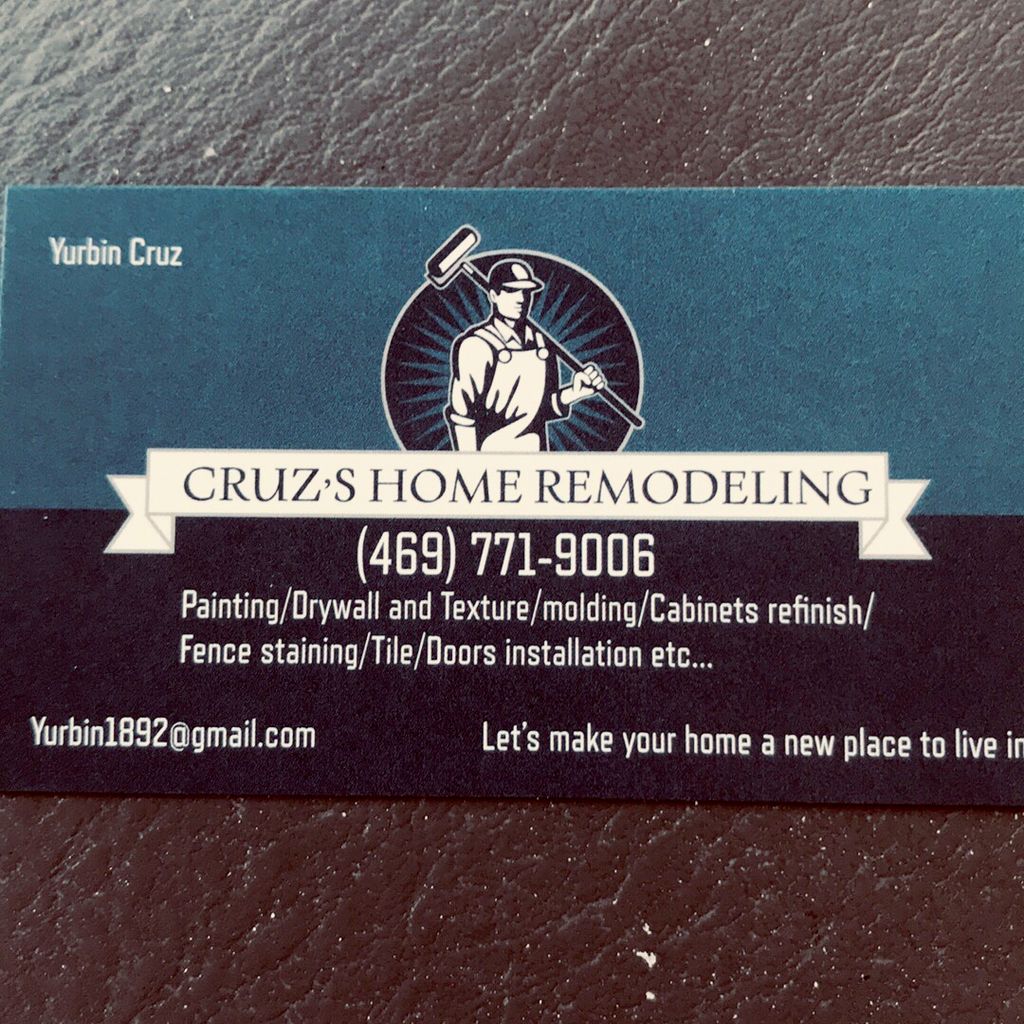 Cruz’s painting and remodeling