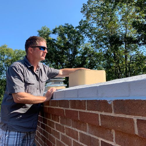 Kevin Yarbough Home Inspection of a Chimney