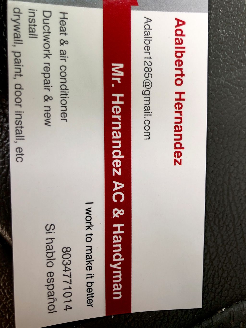 Mr. Hernandez Heat, AC, & handyman