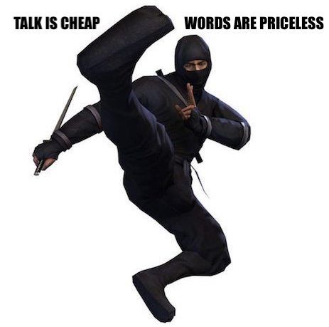 Stay Calm. And Throw Ninja Stars.