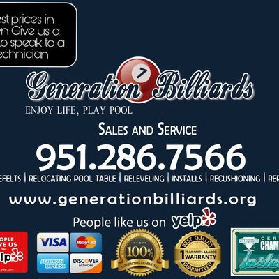 Avatar for Generation Billiards pool table movers