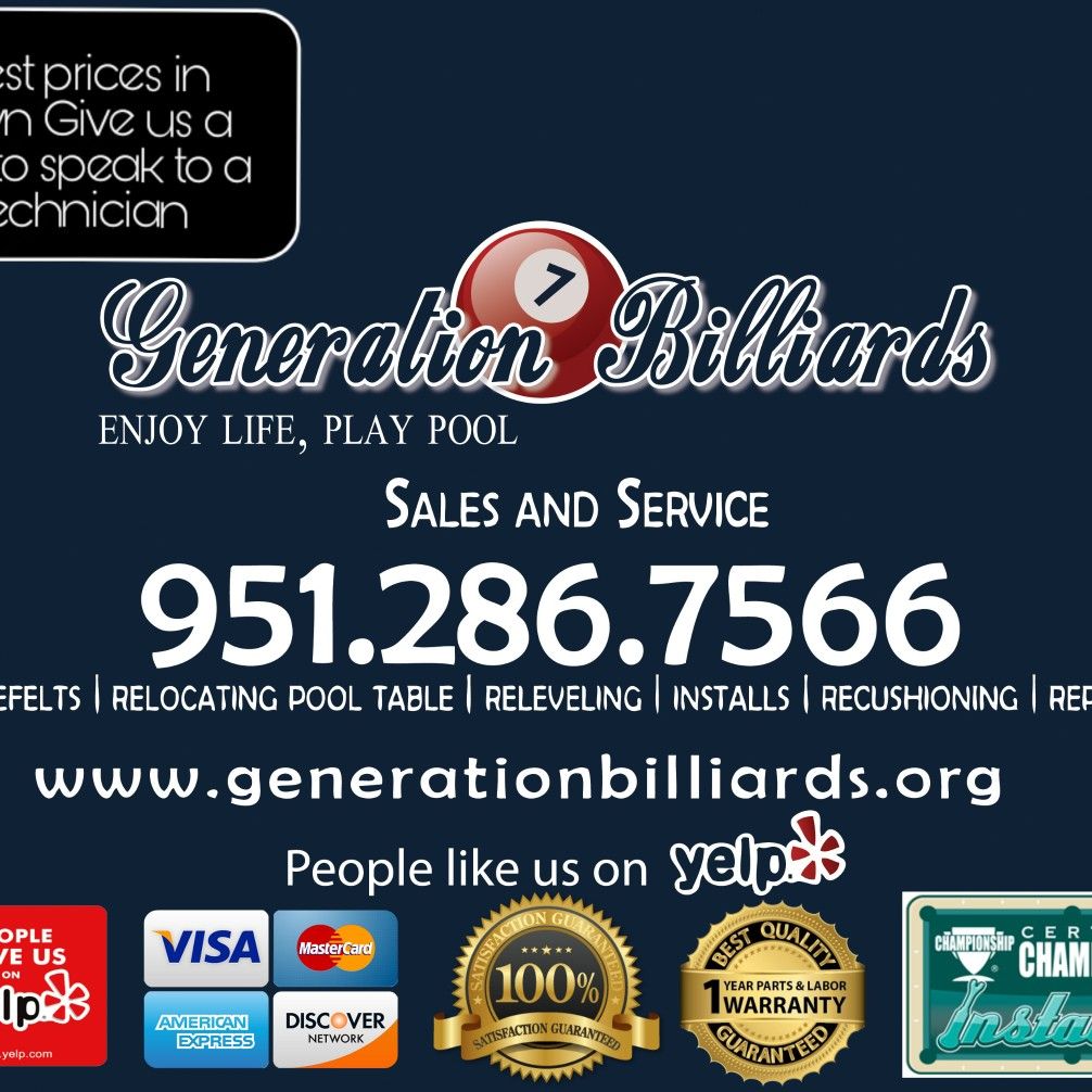 Generation Billiards pool table movers