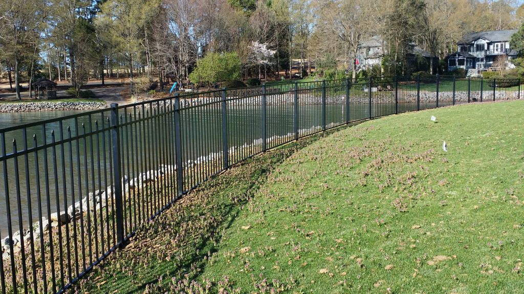 Canterbury Black Aluminum Fence