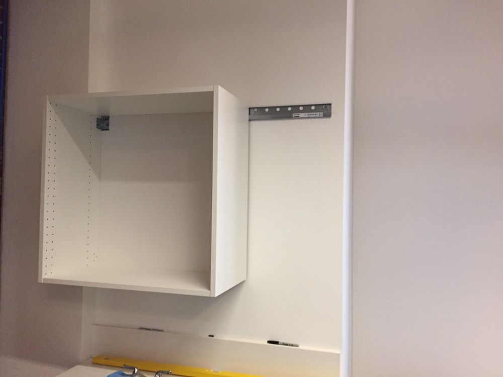 Cabinet installation (before)