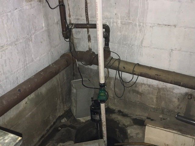 Old Cast Iron sewer line. 