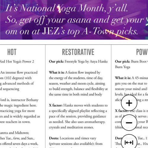 Top A-Town pick for Restorative Flow by Jezebel 20