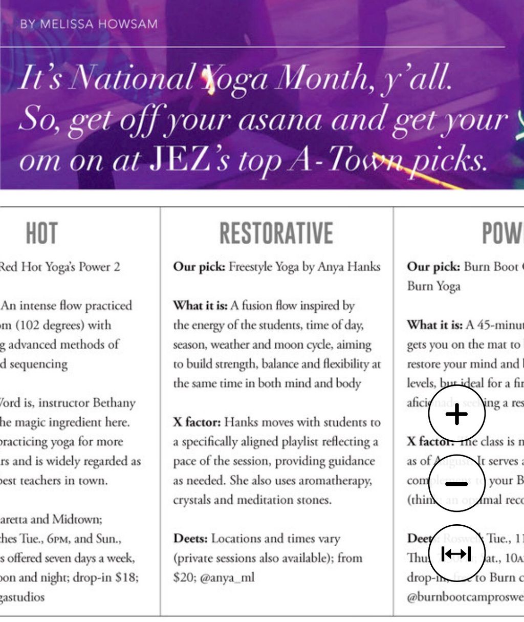 Top A-Town pick for Restorative Flow by Jezebel 20