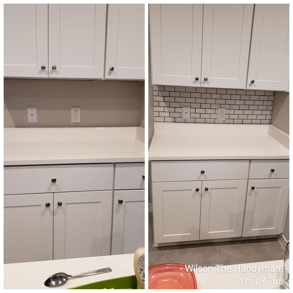 Kitchen Backsplash - 2x4 subway tiles