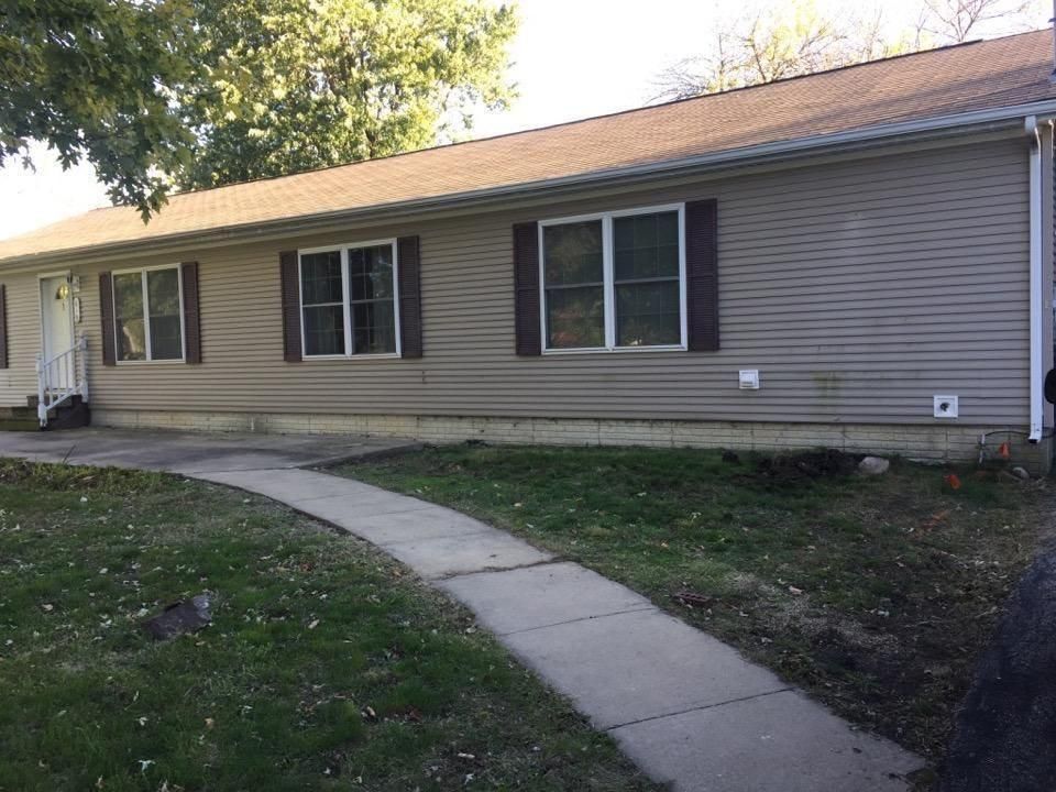 Before masonry work and new porch