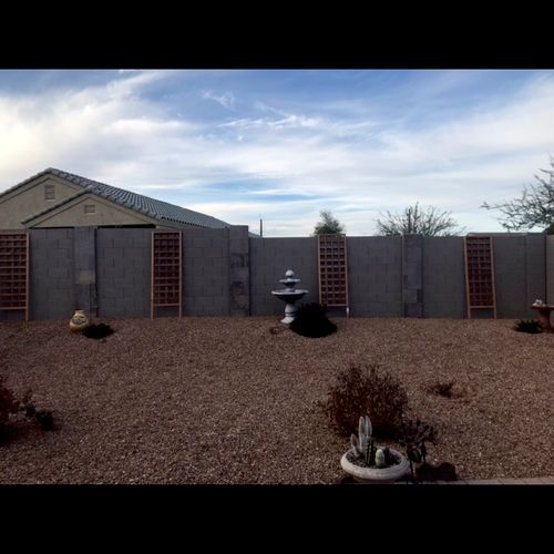 After paint and slate on pillars Copper Basin Az 