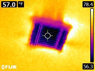 Temperature differential between ambient air tempe