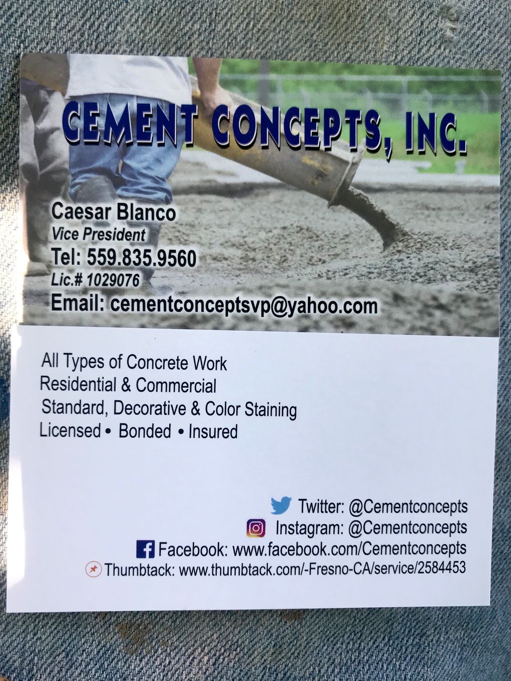 Cement Concepts