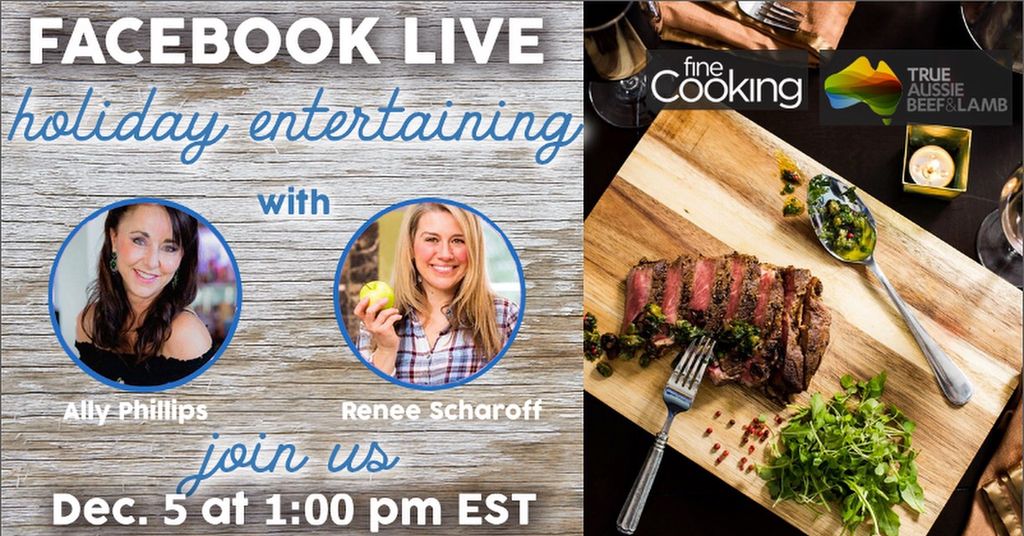 Live FB show with fine Cooking Magazine and True A