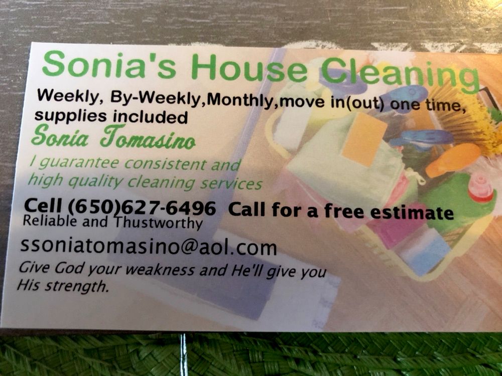 Sonia's house cleaning
