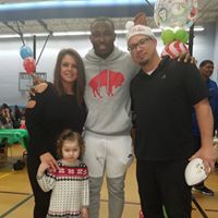 LeSean McCoy christmas for kids party and my famil